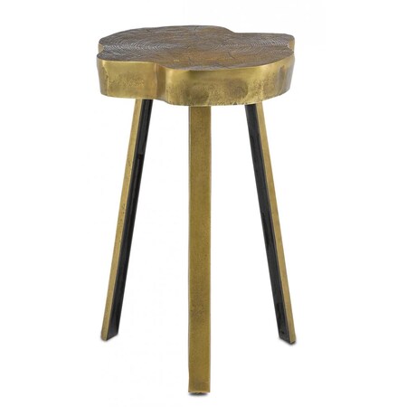 Currey Mambo Brass Accent Table 4000-0084
